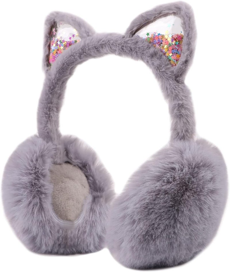 Pesaat Fluffy Ear Muff for Women Plush Earmuffs Kids Winter Earmuffs Girls Boys Cold Weather Ear Warmer - Image 2